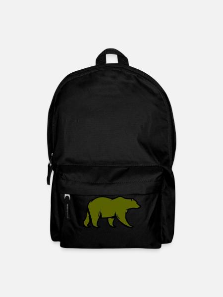 bär - Rucksack - Schwarz
