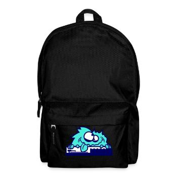 Hairy DJ Monster Horror Halloween Mixer Fun - Backpack - black - Front