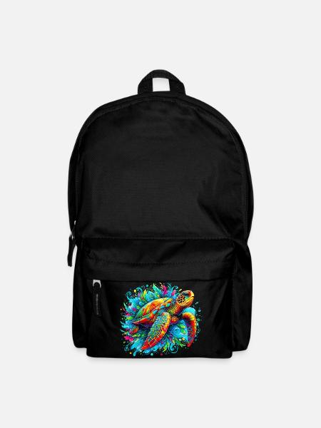 Schildkröte - Rucksack - Schwarz