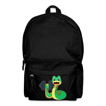 Snake Bodybuilder Dumbbell Bodybuilding - Backpack - black - Front