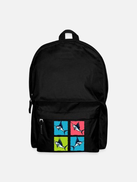 Schwertfisch - Rucksack - Schwarz