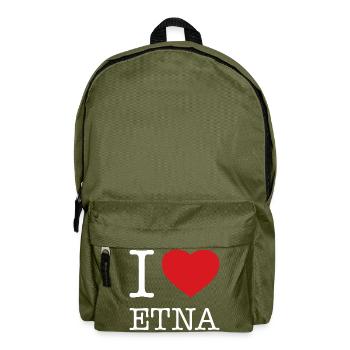 I LOVE ETNA - Backpack - olive green - Front