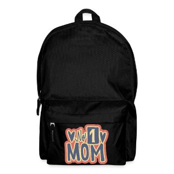 No. 1 Mom Vintage-Motiv - Rucksack - Schwarz - Vorne