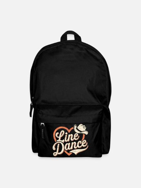 Herz und Cowboy Hut Design Linedance - Rucksack - Schwarz