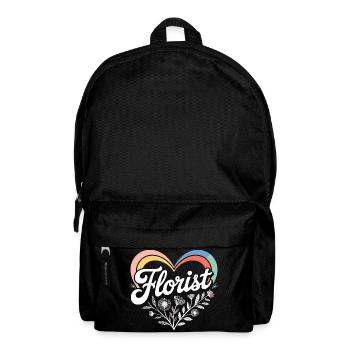 Florist Herz Design - Rucksack - Schwarz - Vorne