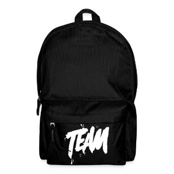 Team Schriftzug - Rucksack - Schwarz - Vorne