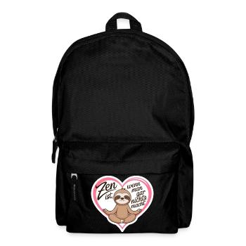 Zen is when you don't do anything at all - Backpack - black - Front