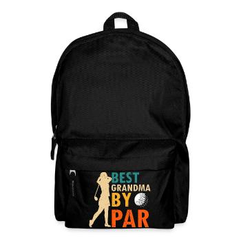 Best Grandma By Par Funny Golf Pun For Women - Backpack - black - Front