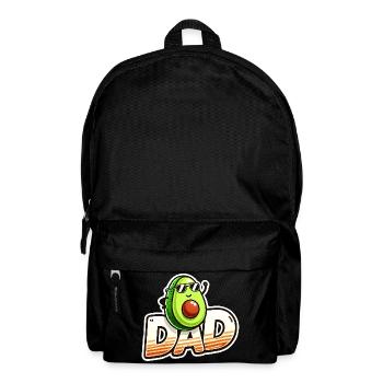 Sunny Avocado Dad Design, Fathers  - Backpack - black - Front