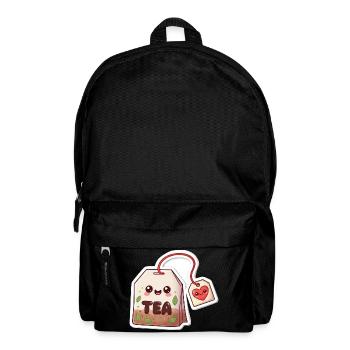 Sachet de thé Kawaii Coeur Design - Sac à dos - noir - Devant