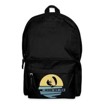 Wind Sonne Fun Kitesurfer - Rucksack - Schwarz - Vorne