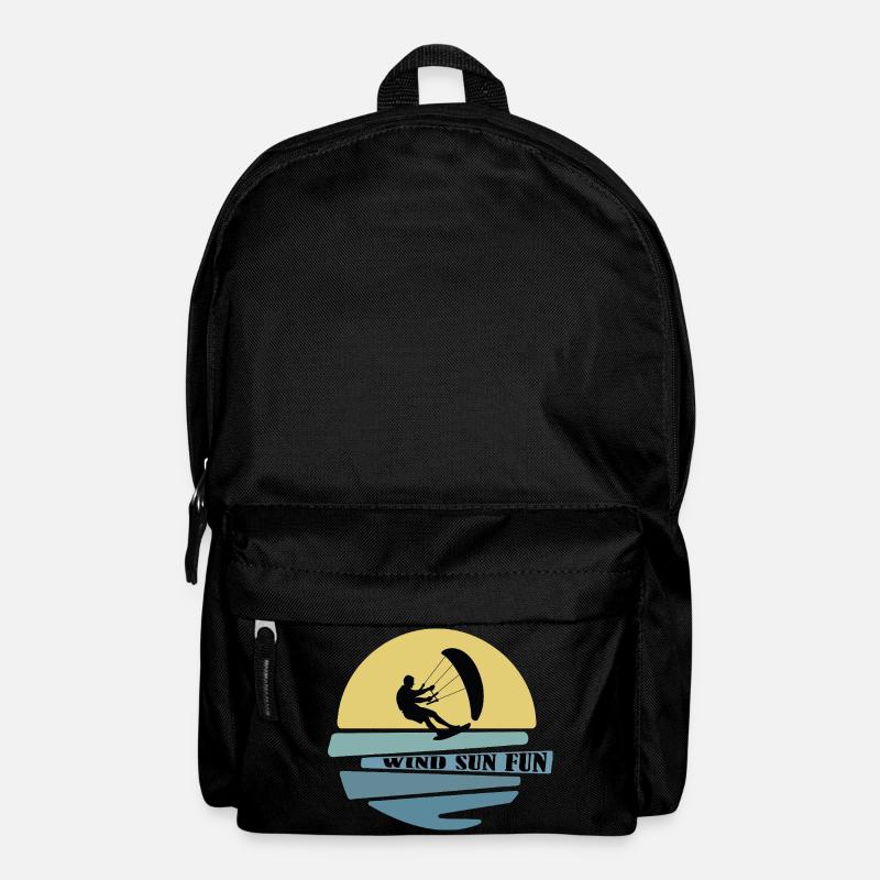 Wind Sonne Fun Kitesurfer - Rucksack - Schwarz