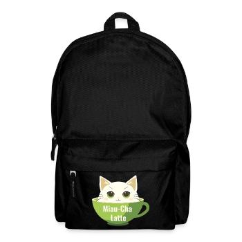 Meow-Cha Latte - Backpack - black - Front