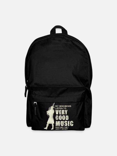 Nachbarn Hören Immer Gute Musik Dudelsack - Rucksack - Schwarz