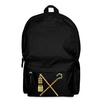 Sceptre de pharaon d’or – Crochet et fléau - Sac à dos - noir - Devant