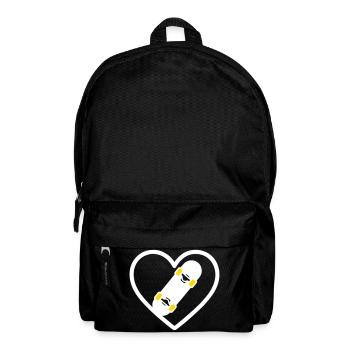 Skateboard Coeur Street Sport Passion - Sac à dos - noir - Devant
