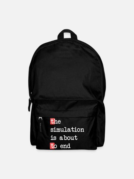 Das Ende der Simulation – Matrix trifft Realität - Rucksack - Schwarz