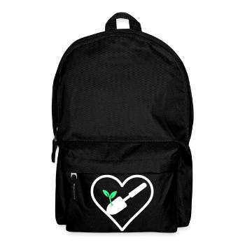 Herzgartenbau – Naturliebhaber-Design - Rucksack - Schwarz - Vorne