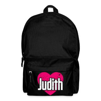 I Love Judith Pink Heart I Love Judith - Backpack - black - Front