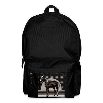 Pferd - Rucksack - Schwarz - Vorne