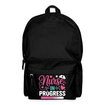 Nurse In Progress Pink Blue - Backpack - black - Front