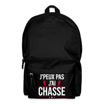 Ich kann nicht, ich jagte Humor Jagd - Rucksack - Schwarz - Vorne