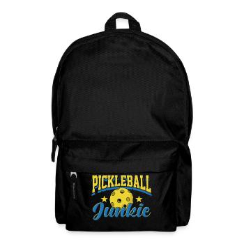 Pickleball Junkie Retro Sports Design - Rucksack - Schwarz - Vorne