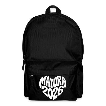 Matura 2026 Herz - Rucksack - Schwarz - Vorne