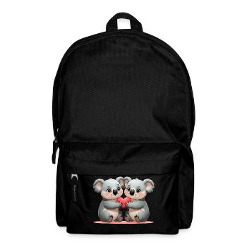Koalas mit Herz: Freundschaft - Rucksack - Schwarz - Vorne