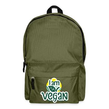 Ich bin Veganer. - Rucksack - Olivgrün - Vorne