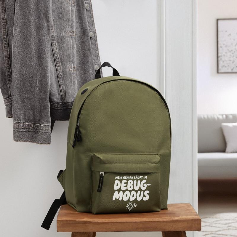 Brain in Debug Mode – Humor Graphics Backpack