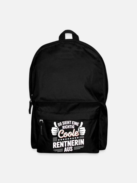 So sieht eine richtig Coole Rentnerin aus - Rucksack - Schwarz