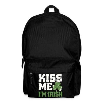 Embrasse-moi, je suis Irish Shamrock - Sac à dos - noir - Devant