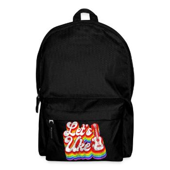 Hawaiian Ukulele Uke Retro Vintage - Backpack - black - Front