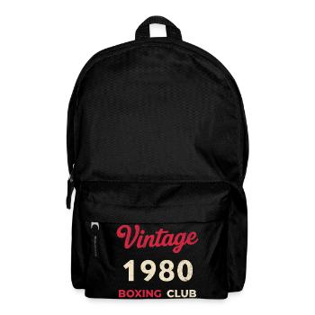 Vintage 1980 – Boxing Club Retro Birth Year - Backpack - black - Front