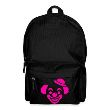 Pink Clown Motiv - Rucksack - Schwarz - Vorne