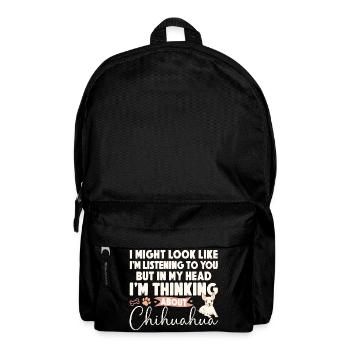 Chihuahua Chihuahueño Je pourrais regarder - Sac à dos - noir - Devant