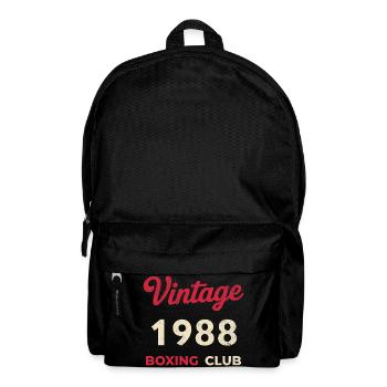 Vintage 1988 – Boxing Club Retro Birth Year - Backpack - black - Front