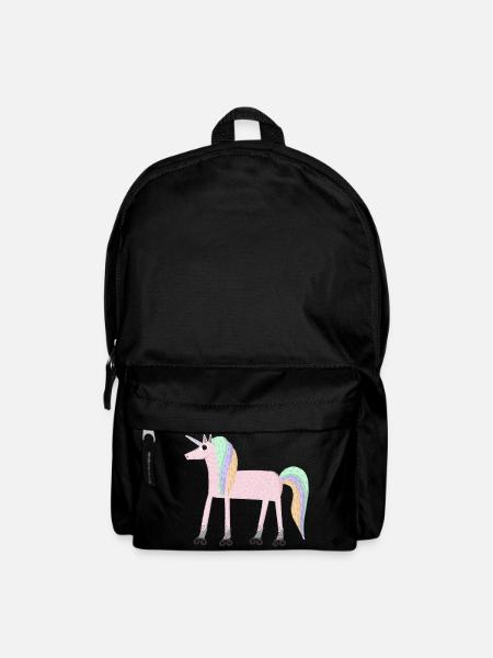 Unicorn_rollerSKate - Rucksack - Schwarz