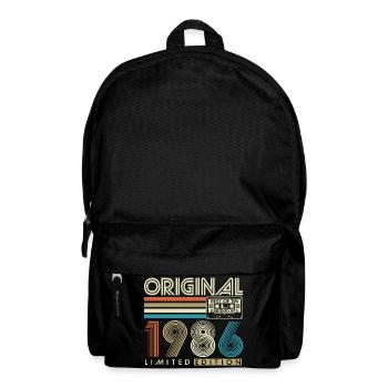 40th Birthday Retro Gift 1986 Vintage - Backpack - black - Front