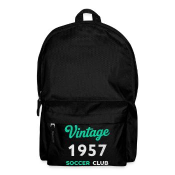 Vintage 1957 – Soccer Club Retro Birth Year - Backpack - black - Front