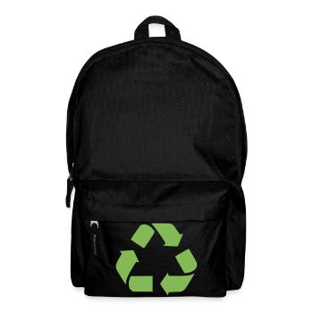 Recycling Arrows Icon - Backpack - black - Front