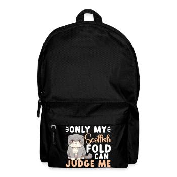  Cat Owner Food Cats Stuffed Animal Cat Lover - Backpack - black - Front