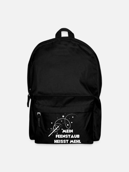 Mein Feenstaub heißt Mehl - Rucksack - Schwarz