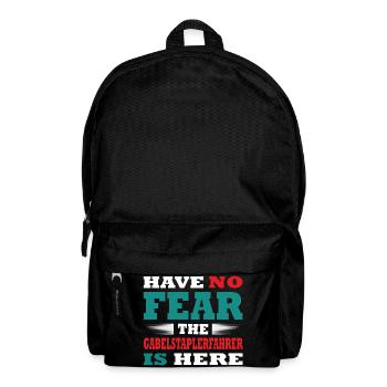 Have no Fear the Gabelstaplerfahrer is here Outfit - Backpack - black - Front