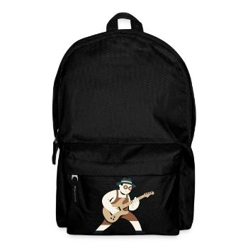 Gitarreheld im Vintage Look Outfit - Rucksack - Schwarz - Vorne