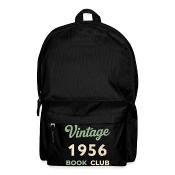 Vintage 1956 Book Club Retro Geburtsjahr Geschenk - Rucksack - Schwarz - Vorne