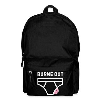 Burne out – humour bureau stress - Sac à dos - noir - Devant