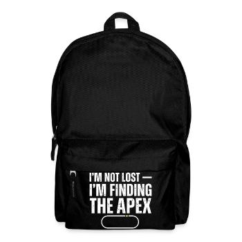 Nicht verloren finde den Gipfel - Rucksack - Schwarz - Vorne