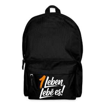 Ein Leben lebe es! - Rucksack - Schwarz - Vorne